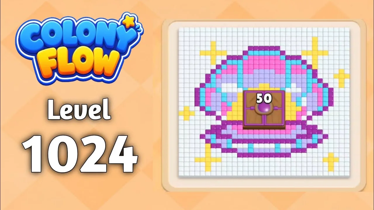 Colony Flow! Level 1024 board layout