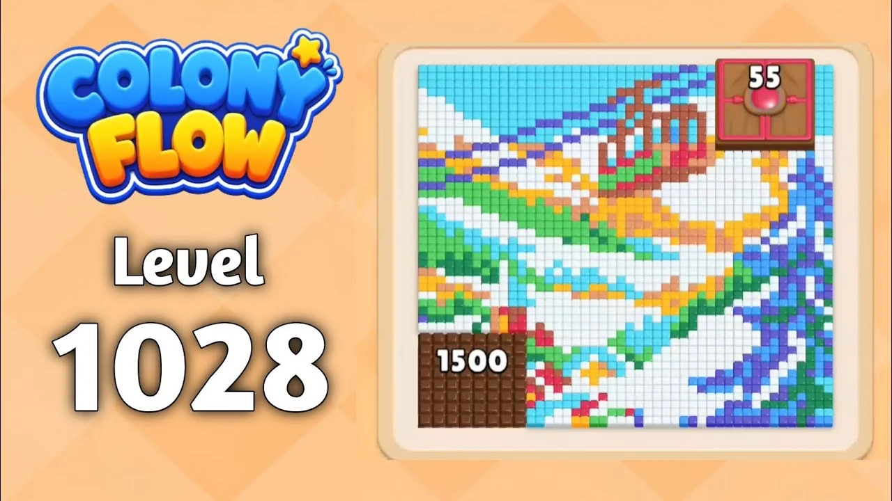 Colony Flow! Level 1028 board layout