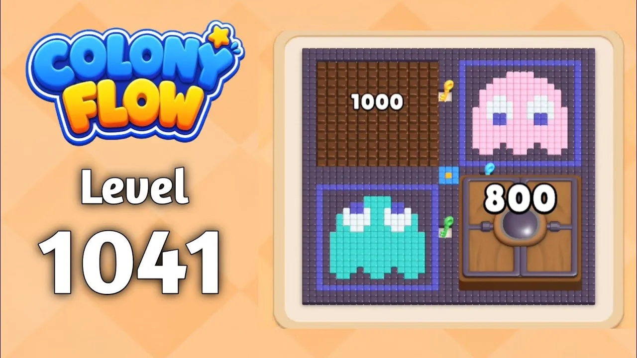 Colony Flow! Level 1041 board layout