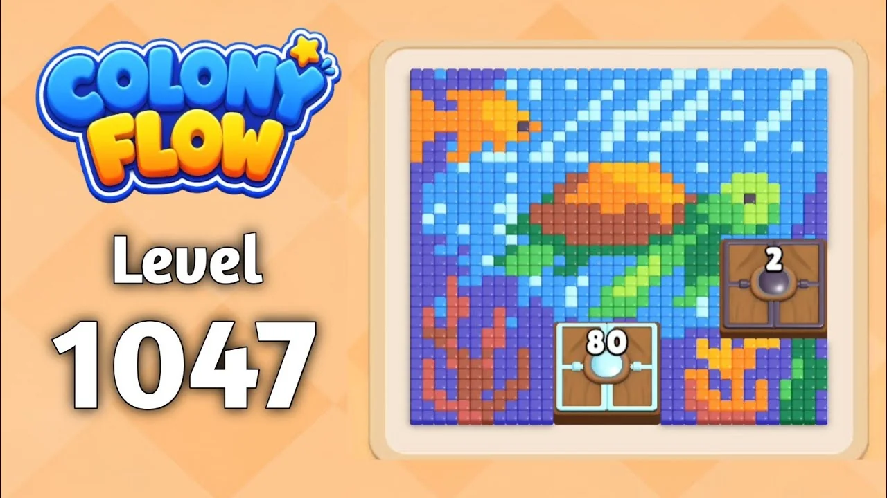 Colony Flow! Level 1047 board layout