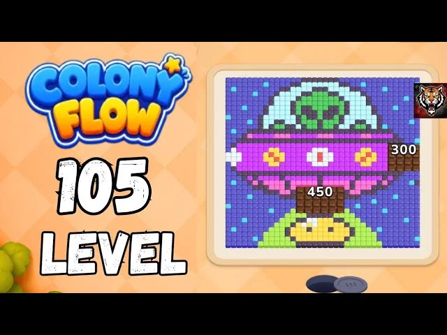Colony Flow! Level 105 board layout