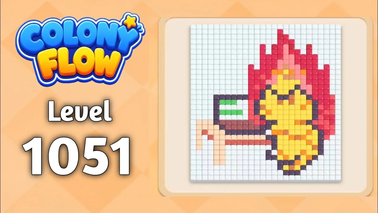 Colony Flow! Level 1051 board layout