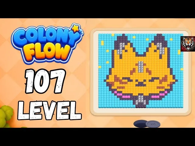 Colony Flow! Level 107 board layout