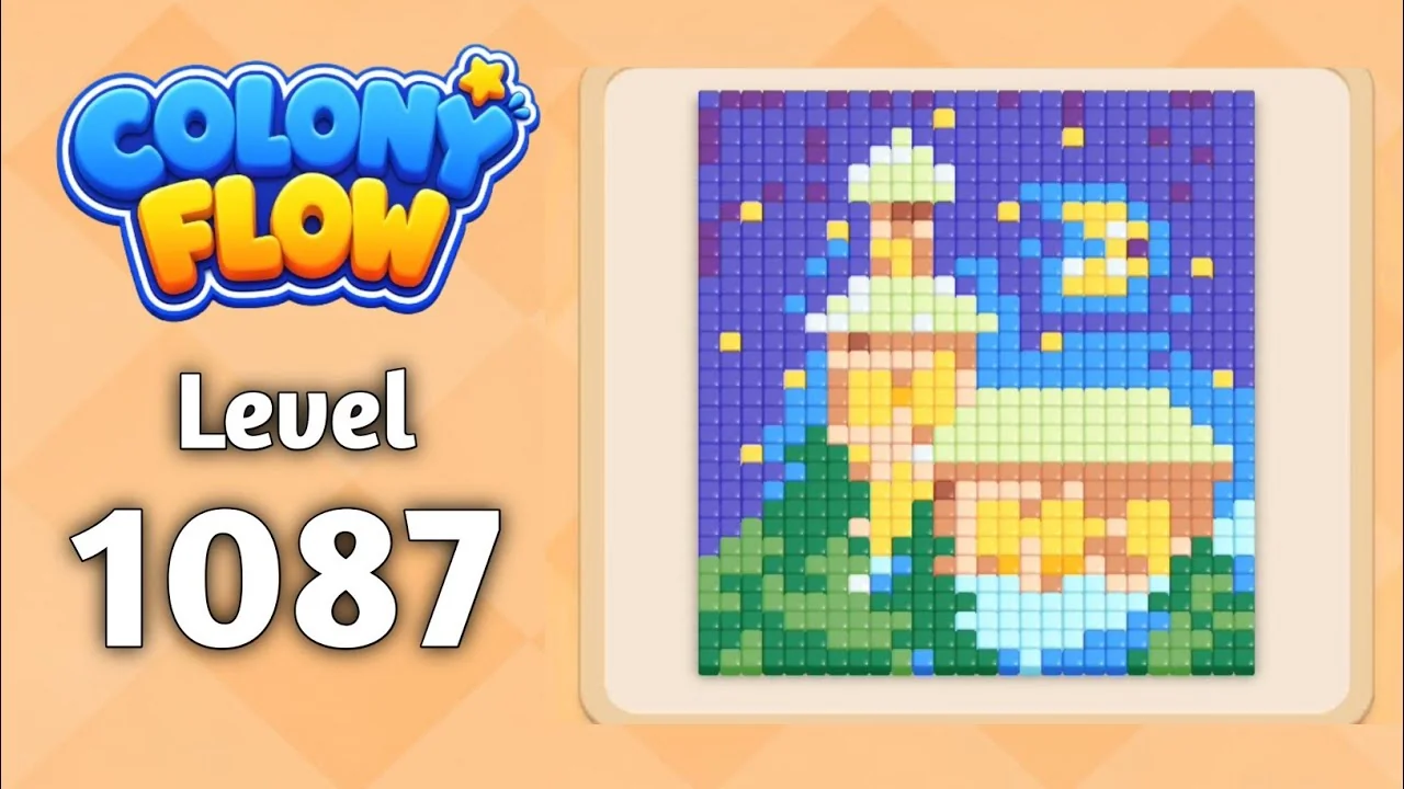 Colony Flow! Level 1087 board layout