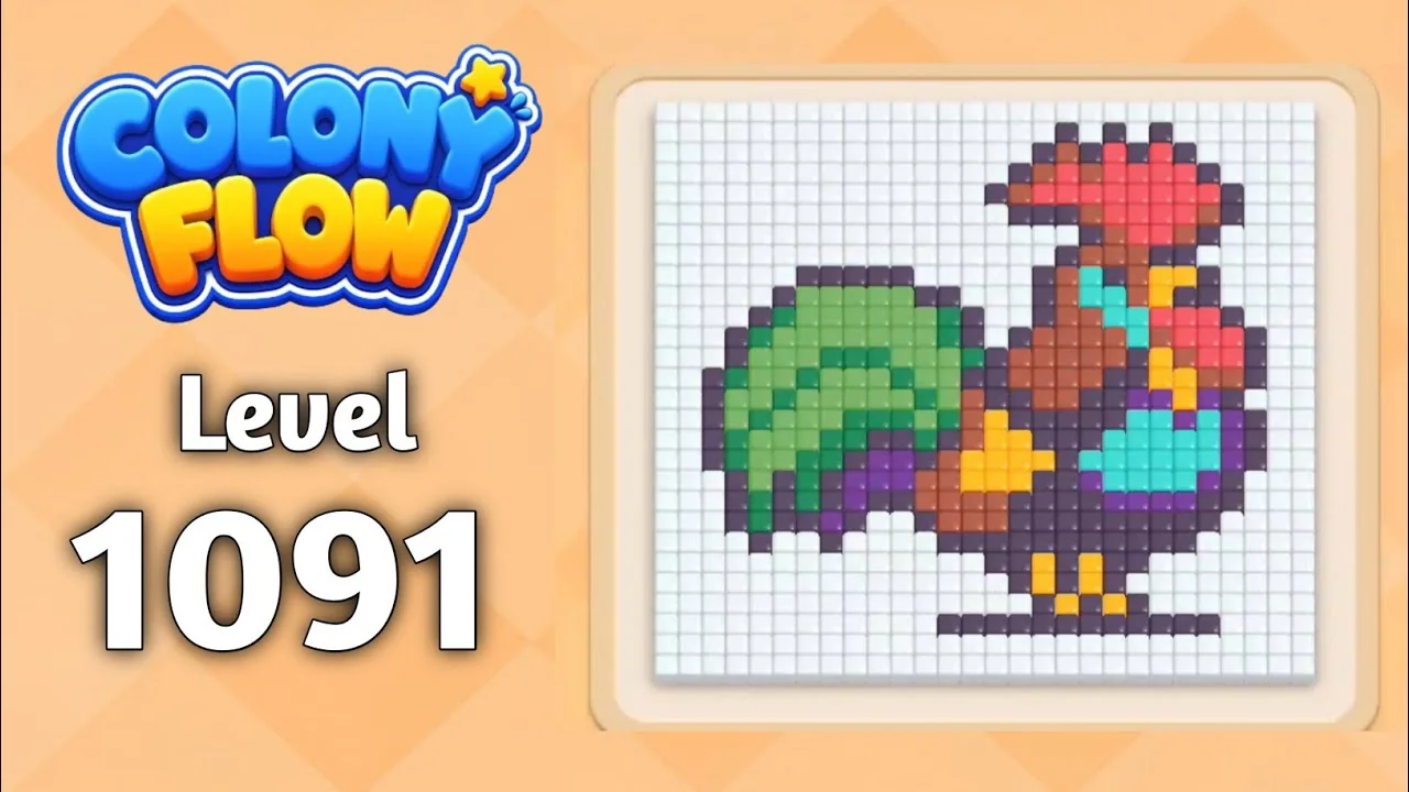 Colony Flow! Level 1091 board layout