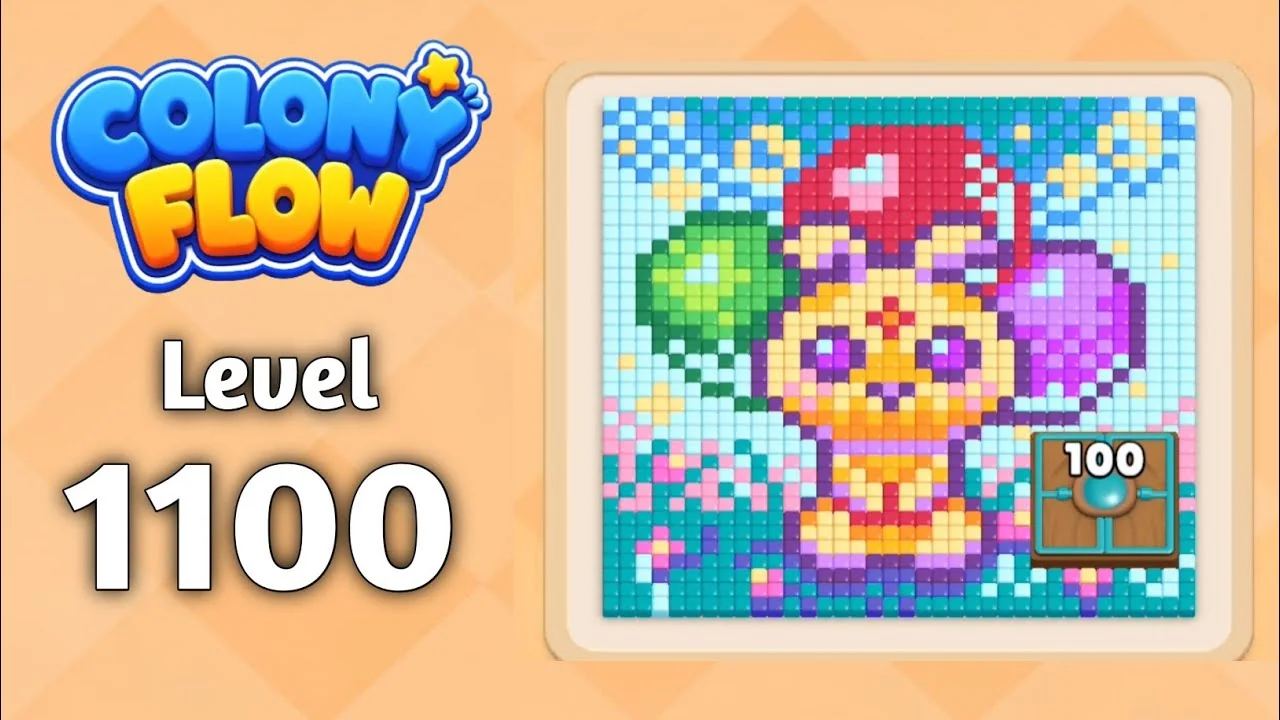 Colony Flow! Level 1100 board layout