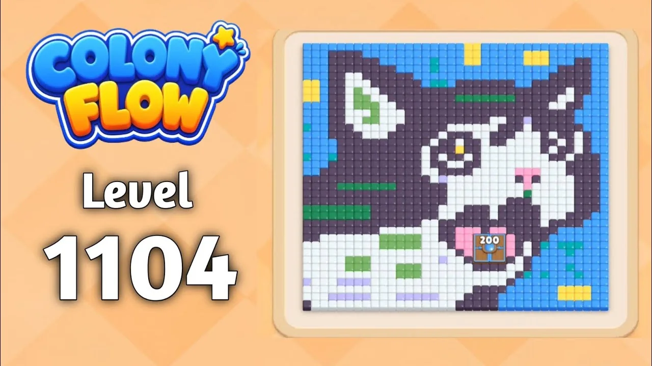 Colony Flow! Level 1104 board layout