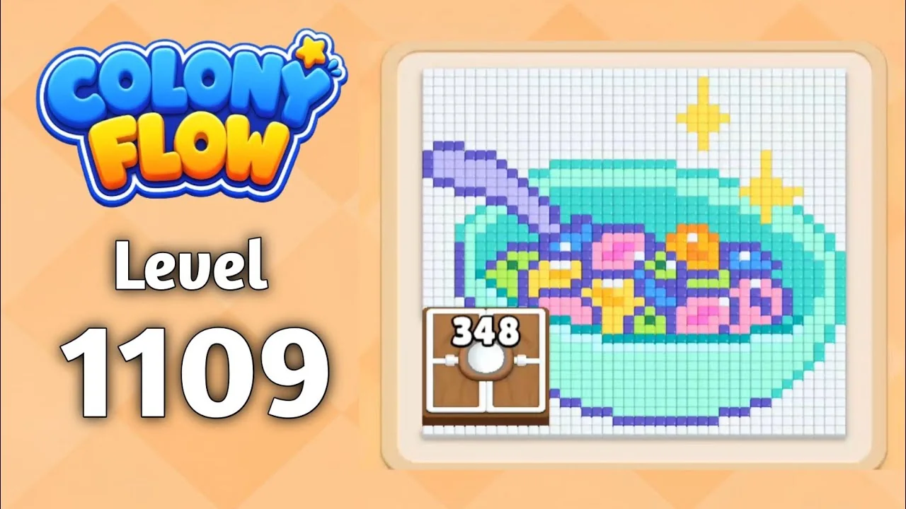 Colony Flow! Level 1109 board layout