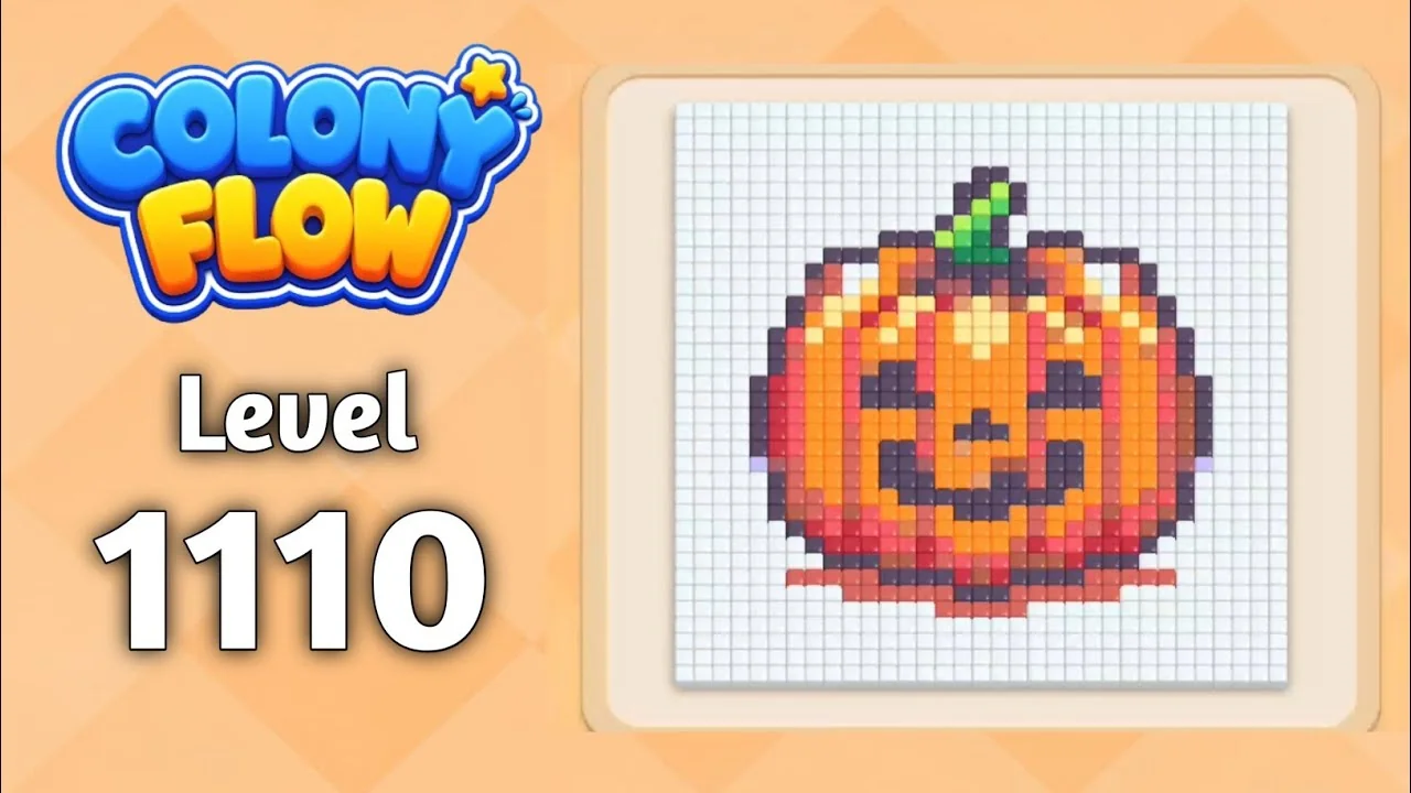 Colony Flow! Level 1110 board layout