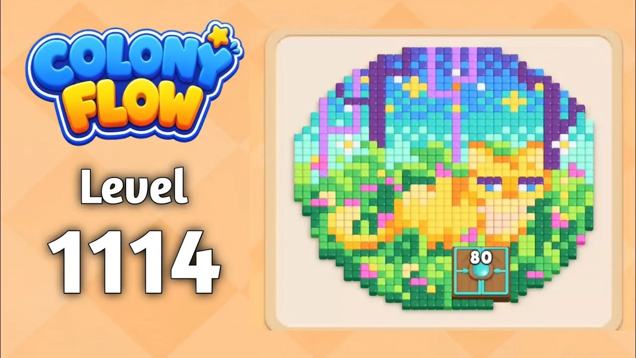 Colony Flow! Level 1114 board layout