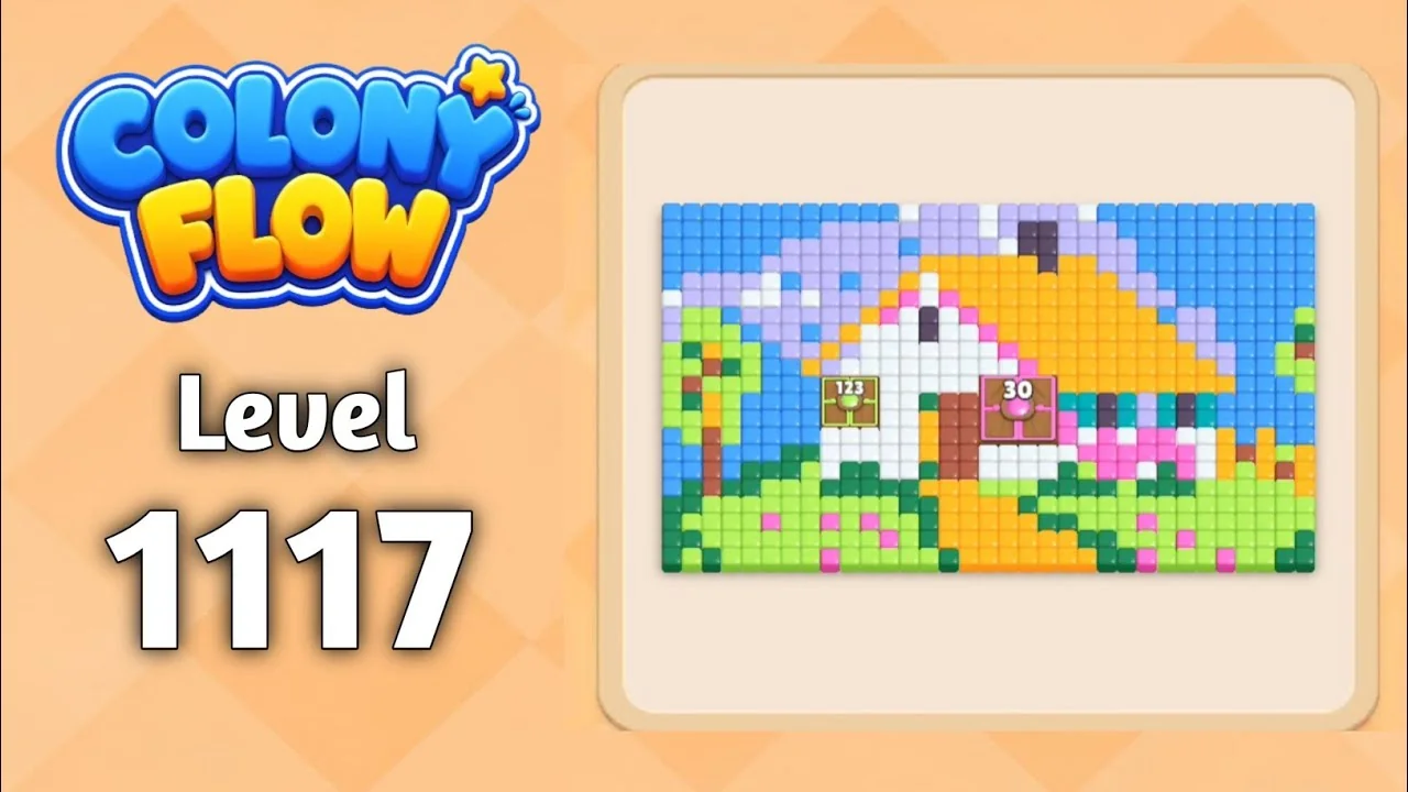 Colony Flow! Level 1117 board layout