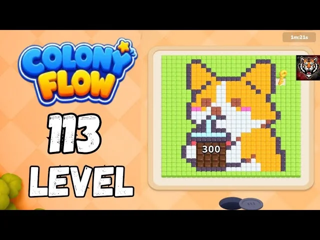Colony Flow! Level 113 board layout