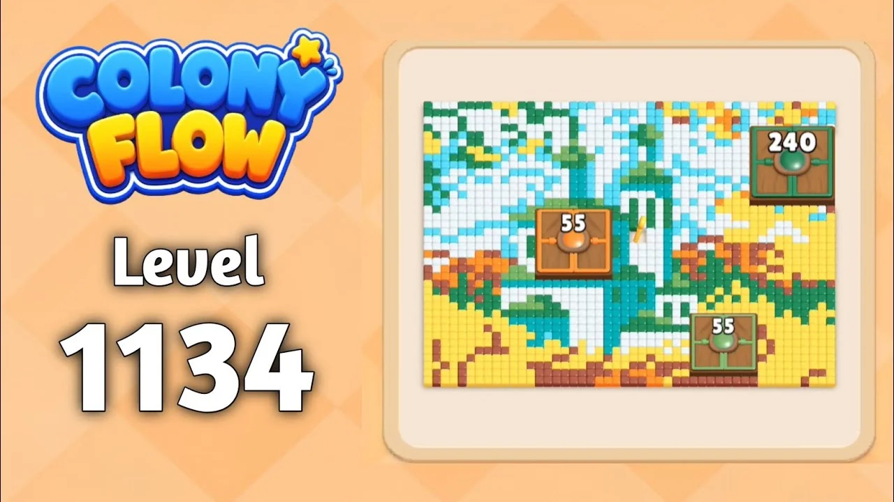 Colony Flow! Level 1134 board layout