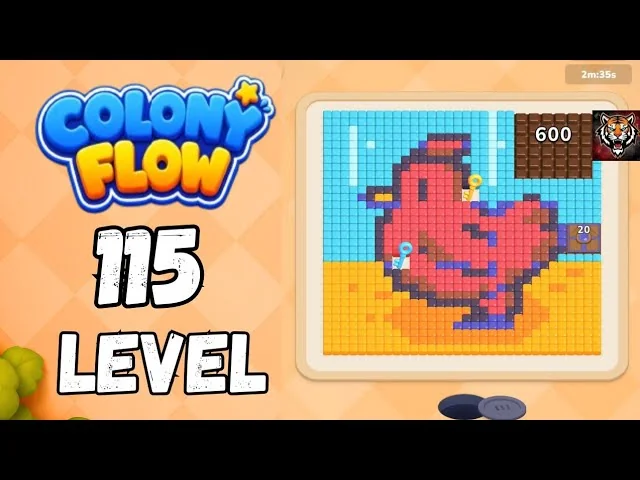 Colony Flow! Level 115 board layout