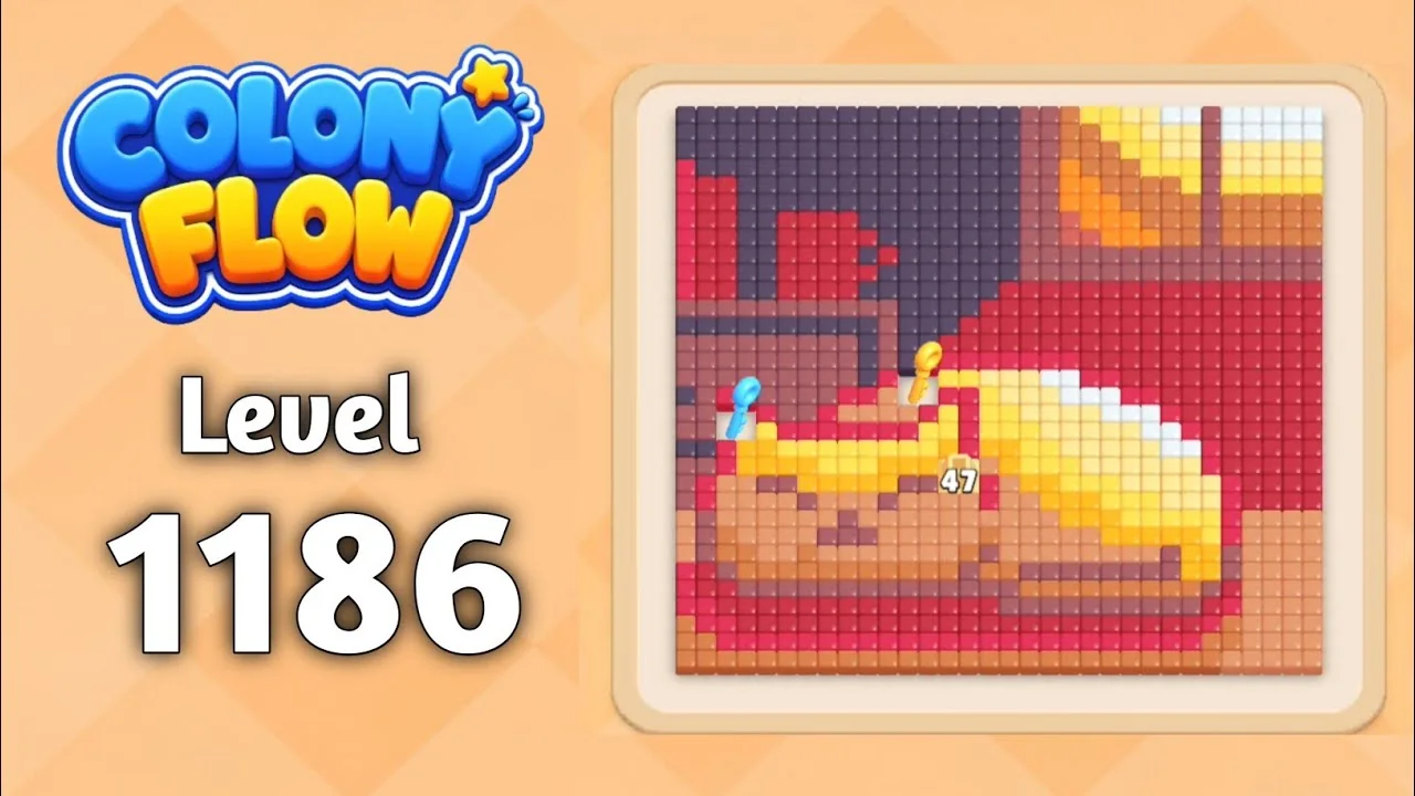 Colony Flow! Level 1186 board layout