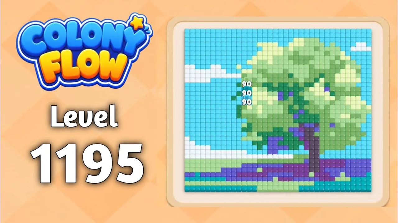 Colony Flow! Level 1195 board layout