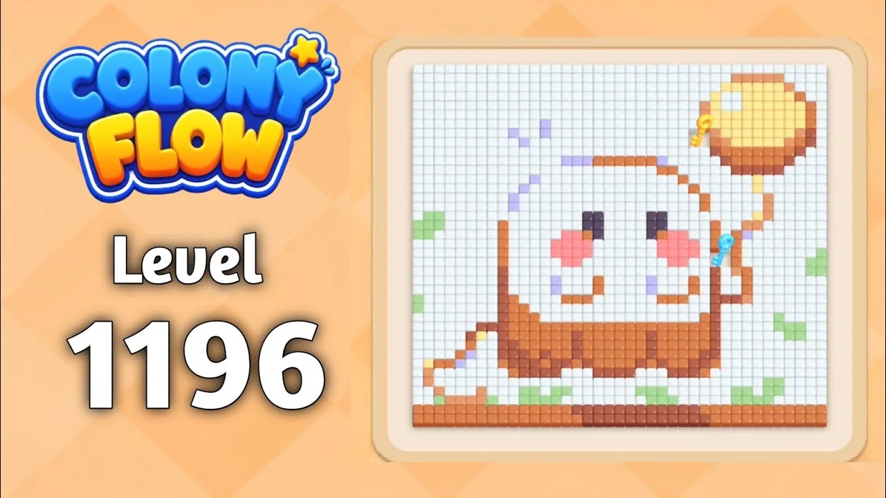 Colony Flow! Level 1196 board layout