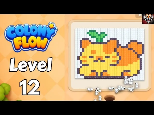 Colony Flow! Level 12 board layout