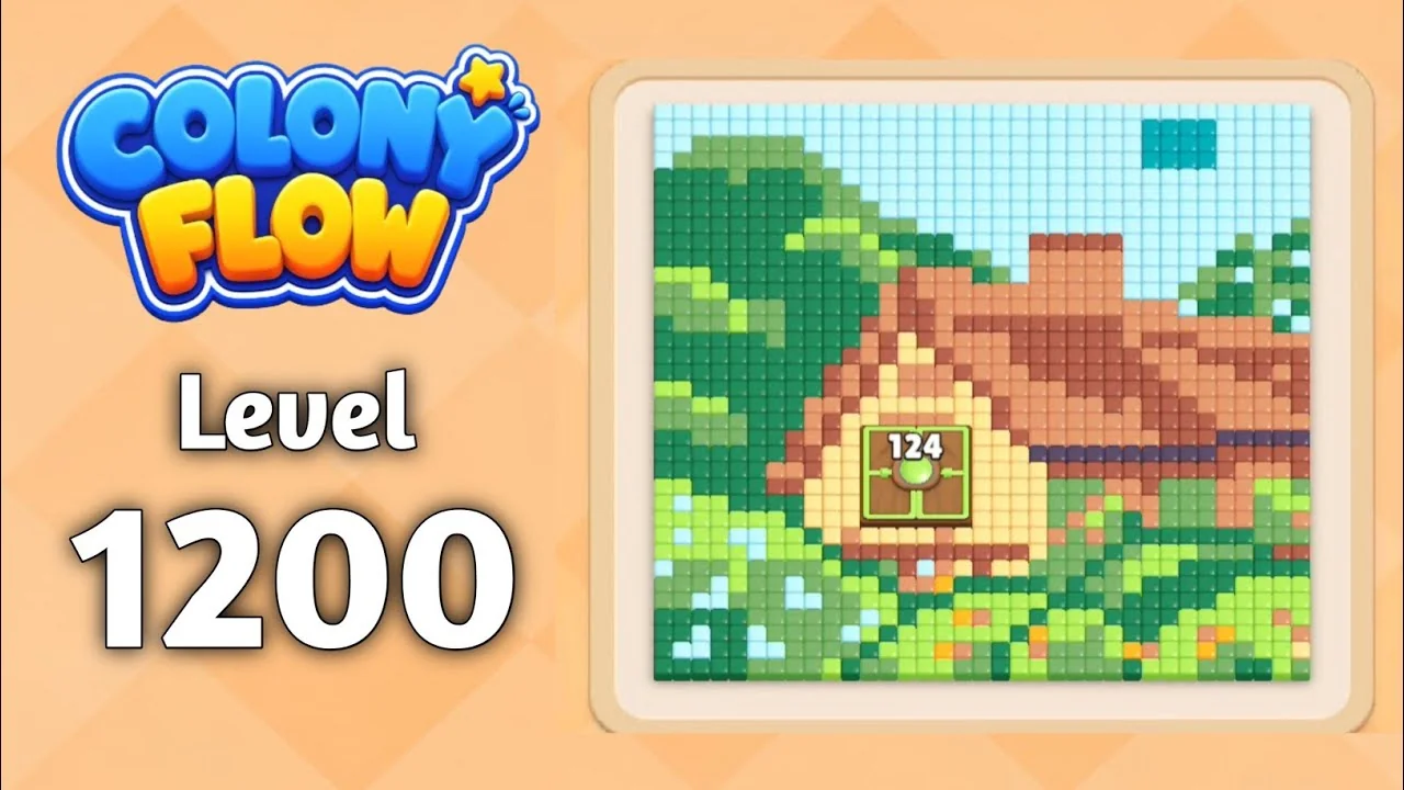Colony Flow! Level 1200 board layout