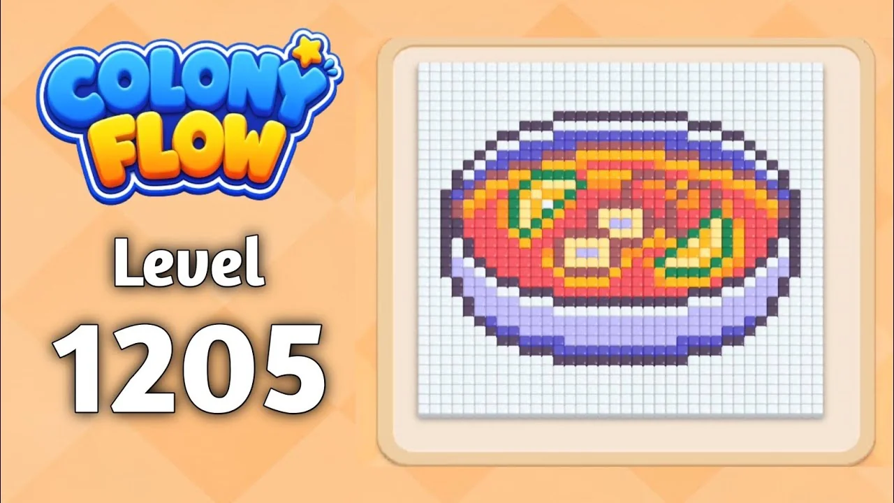 Colony Flow! Level 1205 board layout
