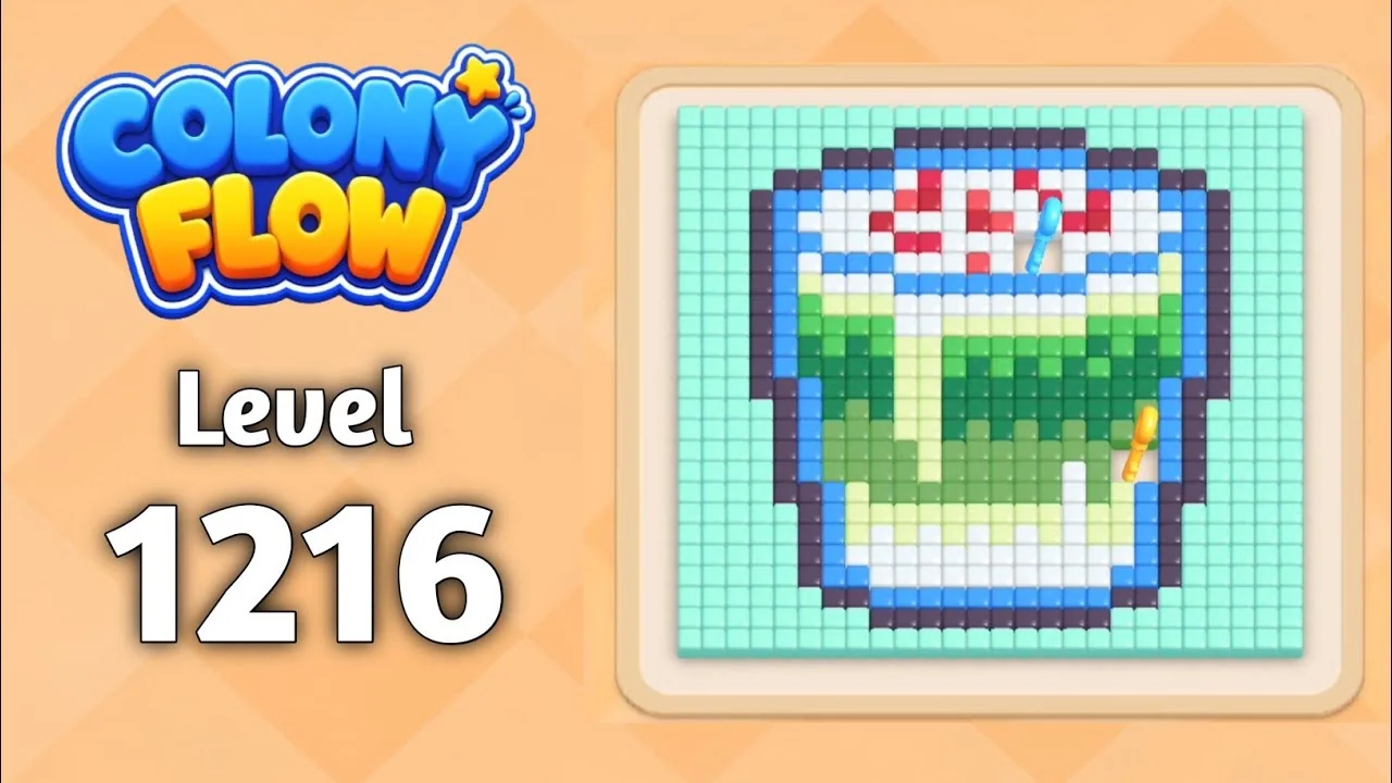 Colony Flow! Level 1216 board layout