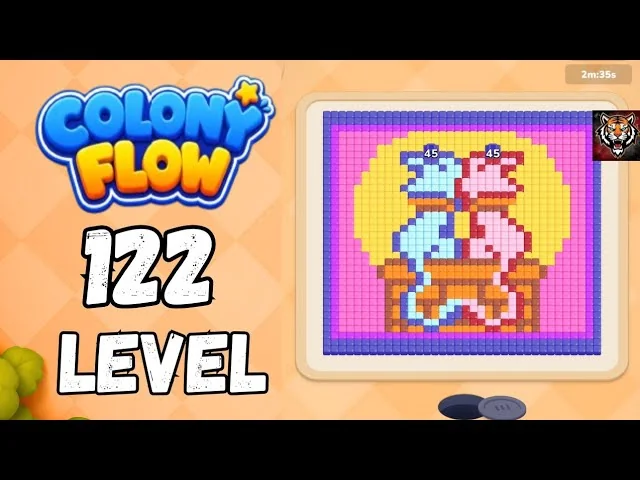 Colony Flow! Level 122 board layout