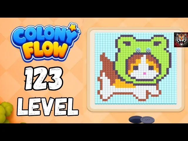 Colony Flow! Level 123 board layout