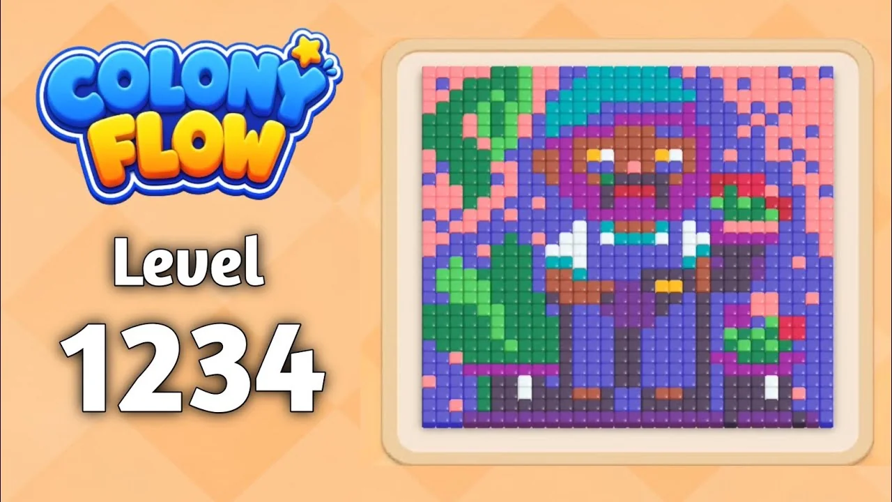 Colony Flow! Level 1234 board layout