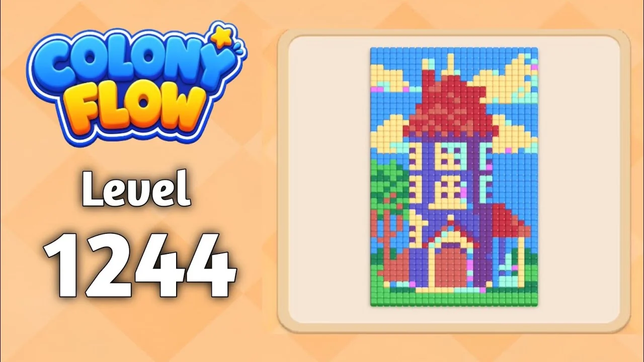 Colony Flow Level 1244 board