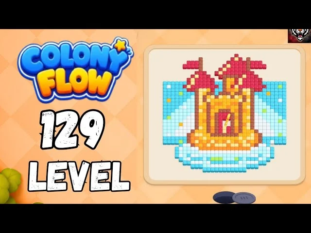Colony Flow! Level 129 board layout