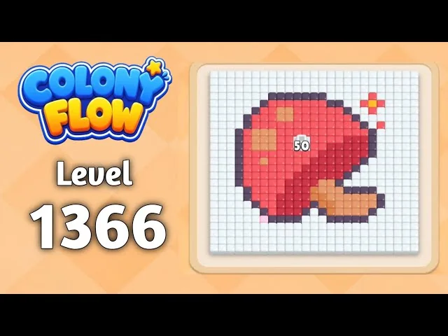 Colony Flow Level 1366 board
