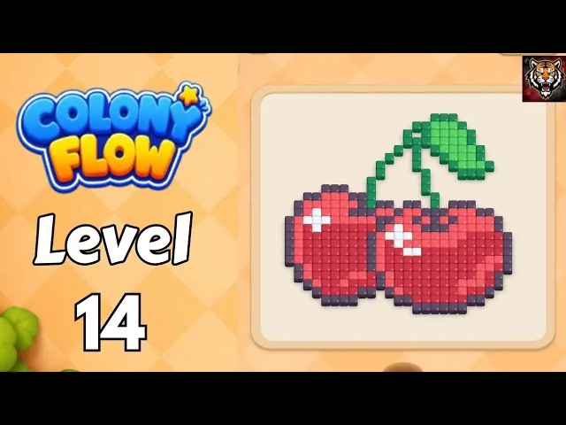 Colony Flow! Level 14 board layout