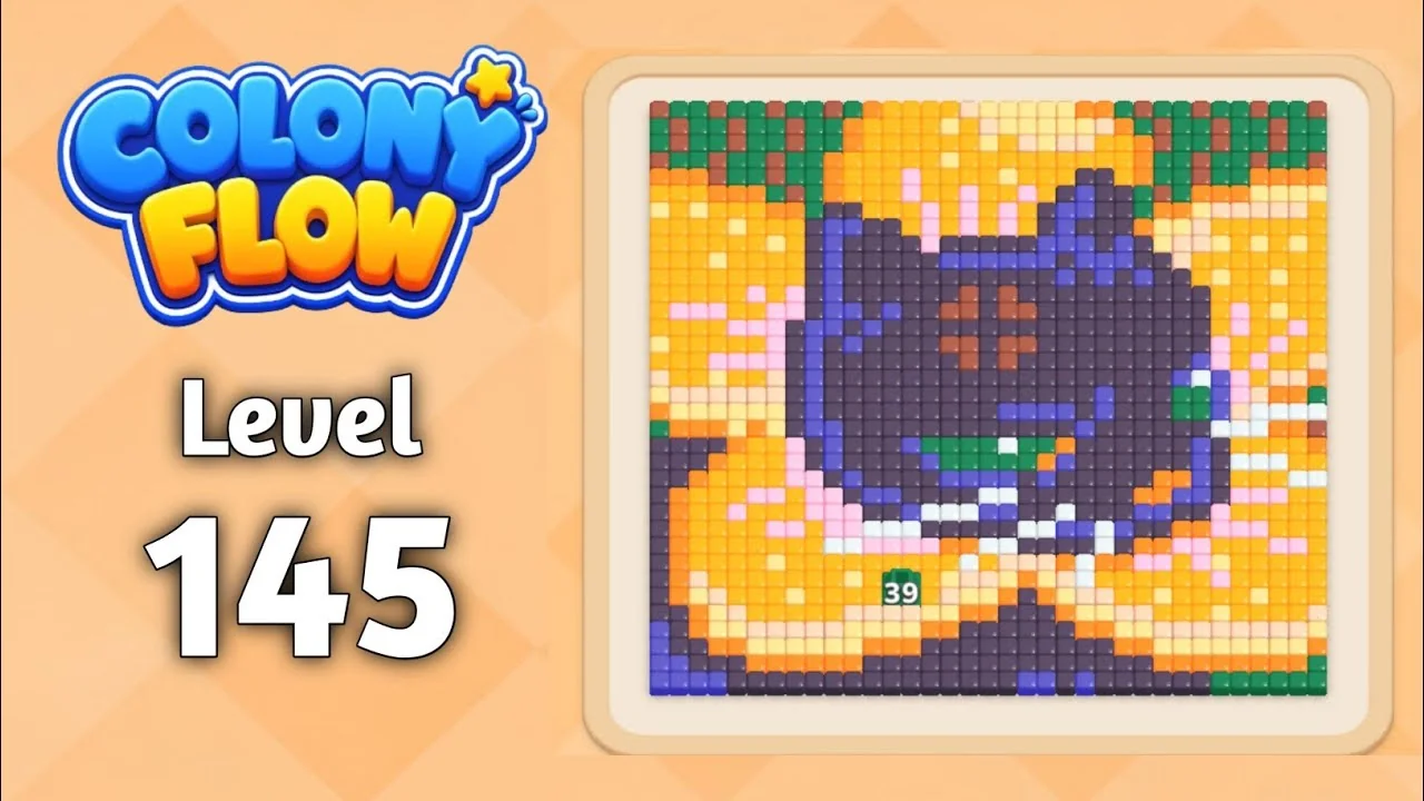 Colony Flow! Level 145 board layout