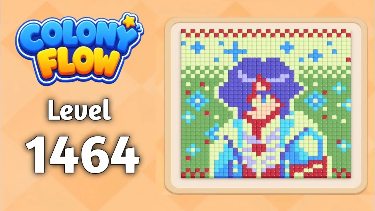 Colony Flow! Level 1464 board