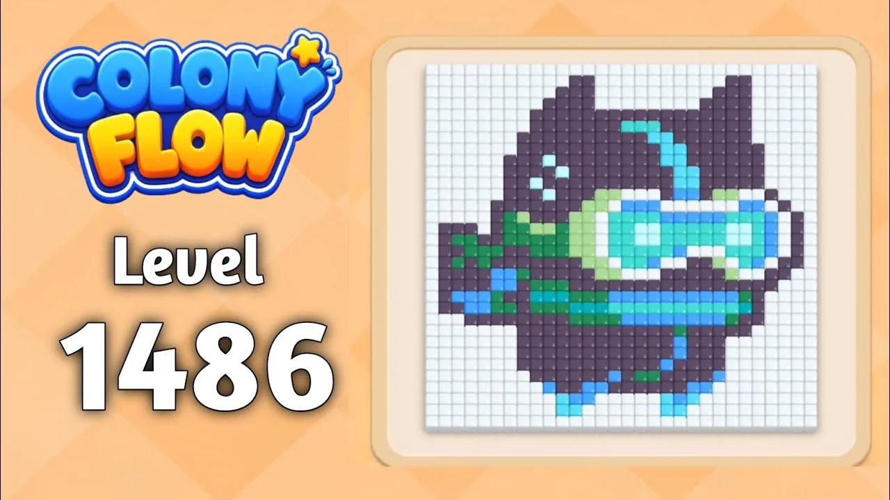 Colony Flow! Level 1486 board