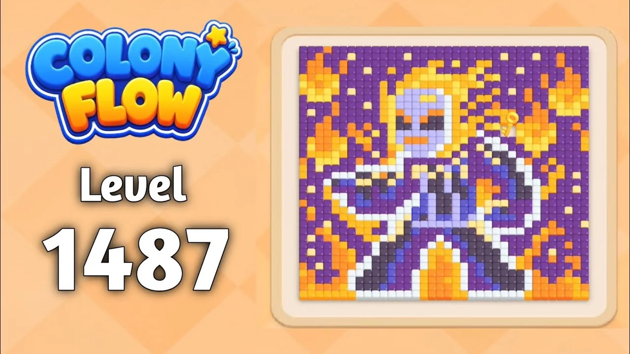 Colony Flow! Level 1487 board