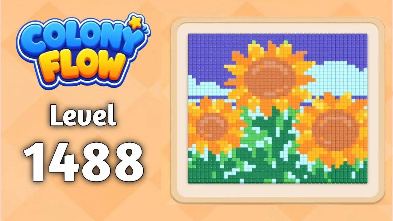 Colony Flow! Level 1488 board