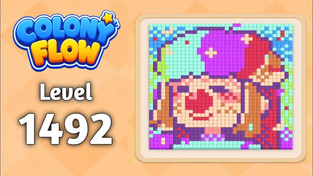 Colony Flow! Level 1492 board
