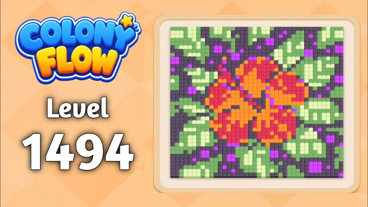 Colony Flow! Level 1494 board