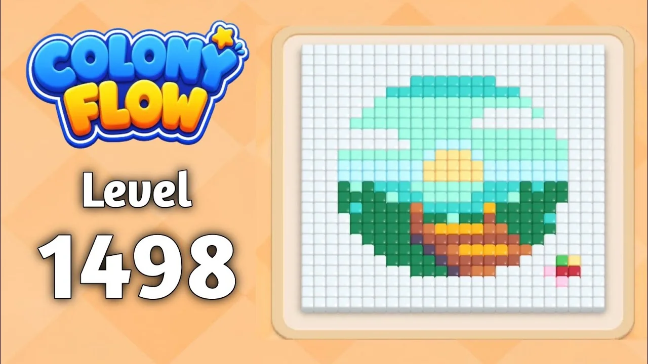 Colony Flow! Level 1498 board