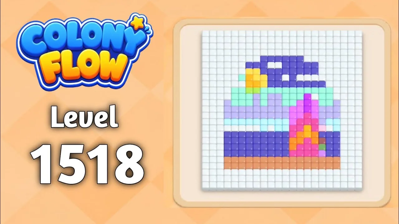Colony Flow! Level 1518 board