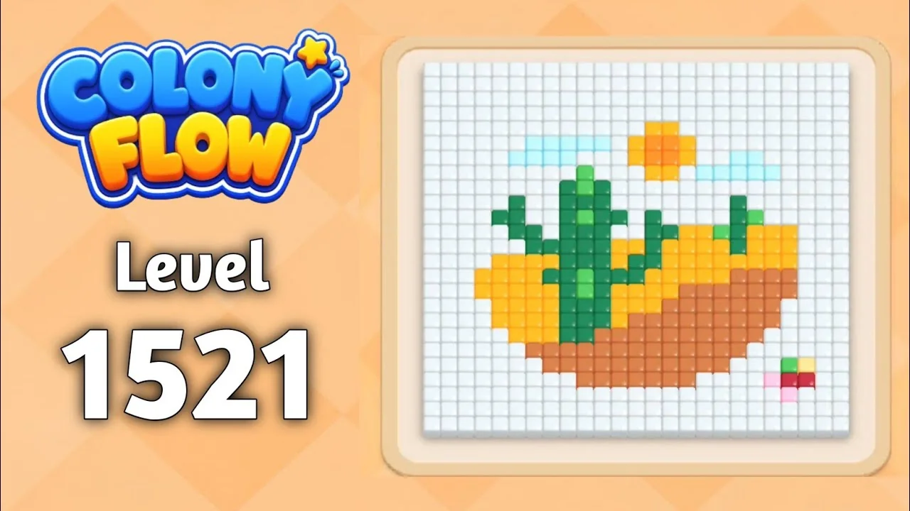 Colony Flow! Level 1521 board