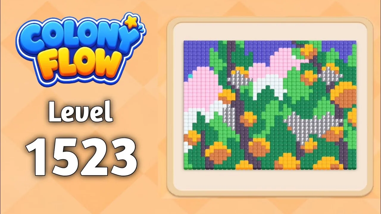 Colony Flow! Level 1523 board