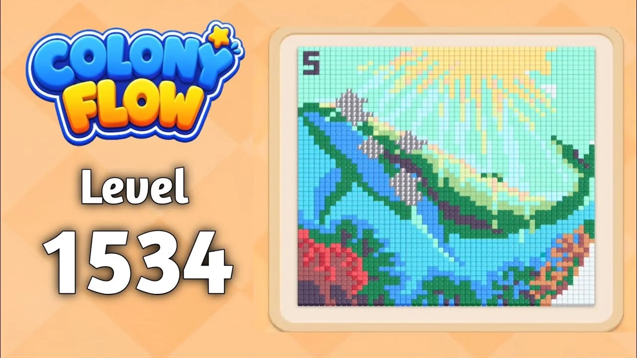 Colony Flow! Level 1534 board