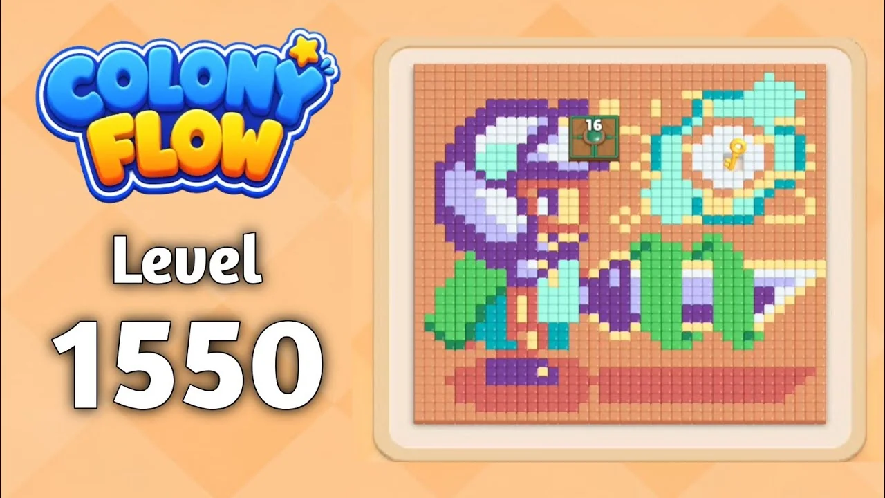 Colony Flow! Level 1550 board