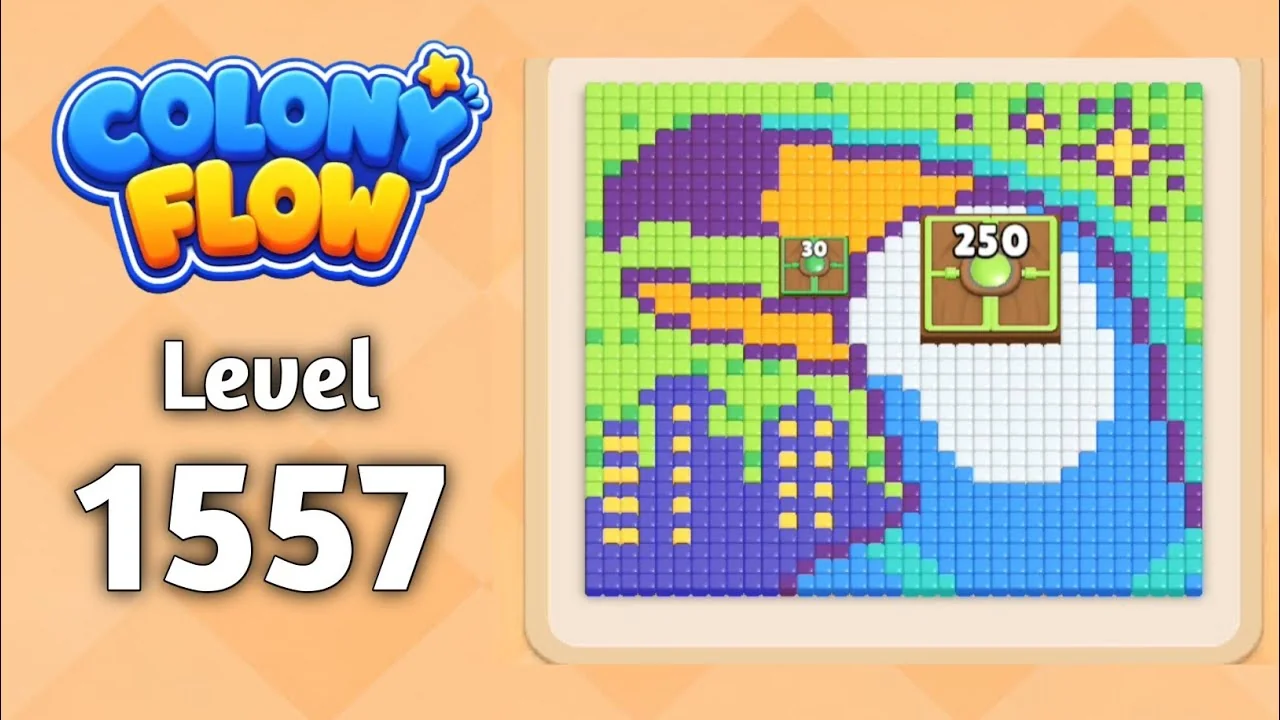 Colony Flow! Level 1557 board