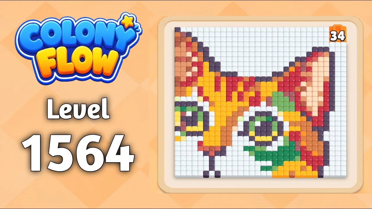 Colony Flow! Level 1564 board