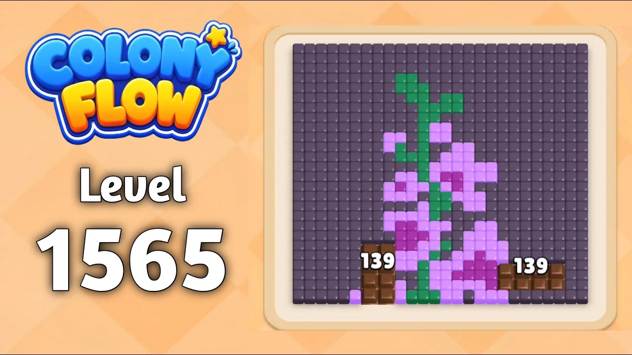 Colony Flow! Level 1565 board