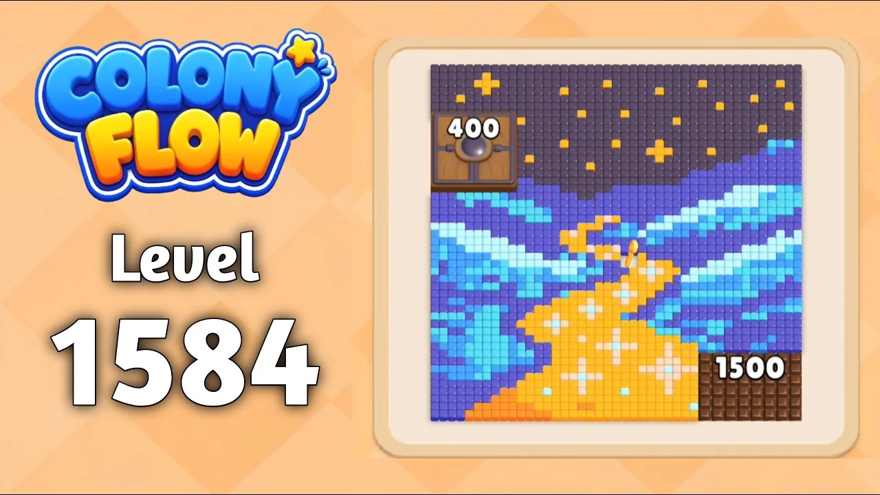 Colony Flow! Level 1584 board