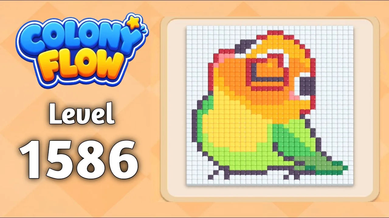 Colony Flow! Level 1586 board